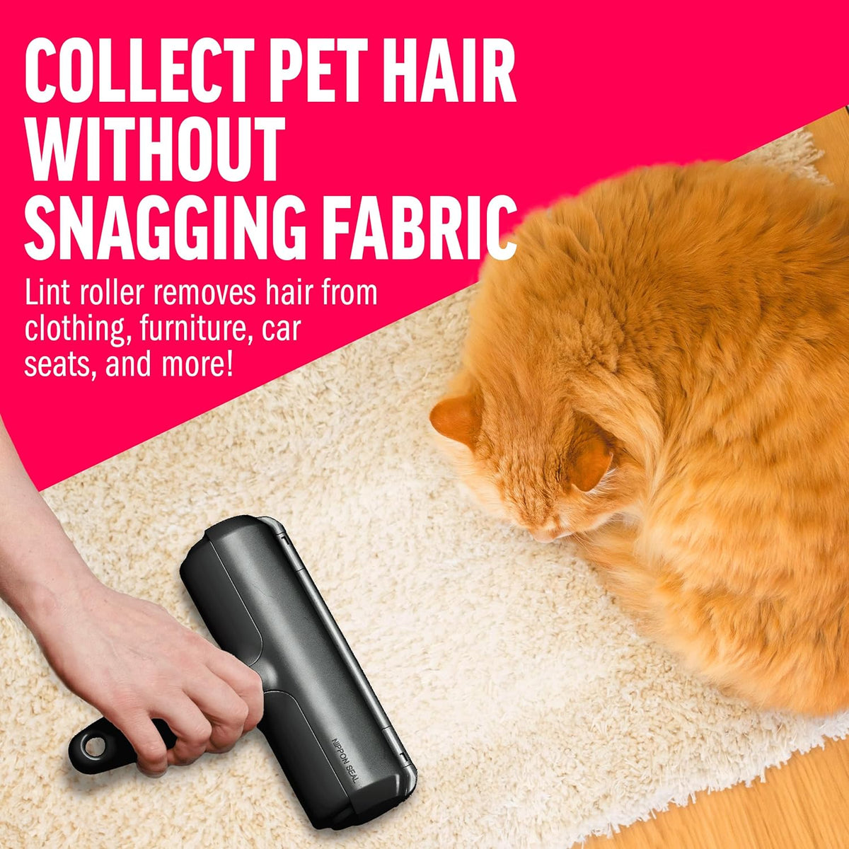 Pet Hair Remover Roller — Reusable, Fast, Furniture‑Safe - Pets Webb