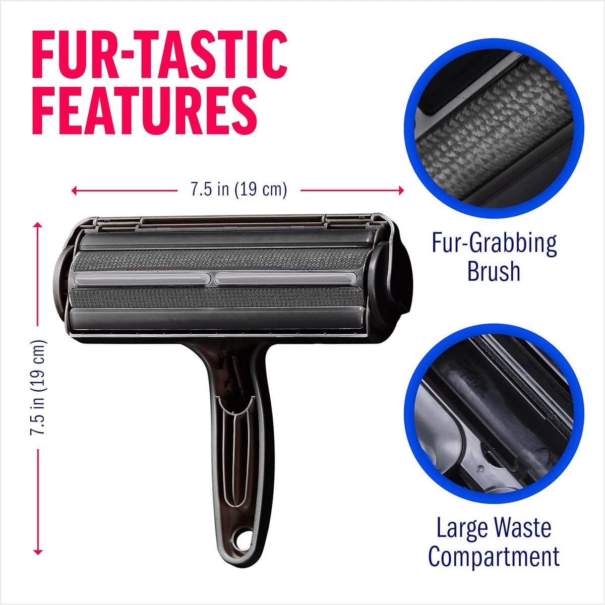 Pet Hair Remover Roller — Reusable, Fast, Furniture‑Safe - Pets Webb