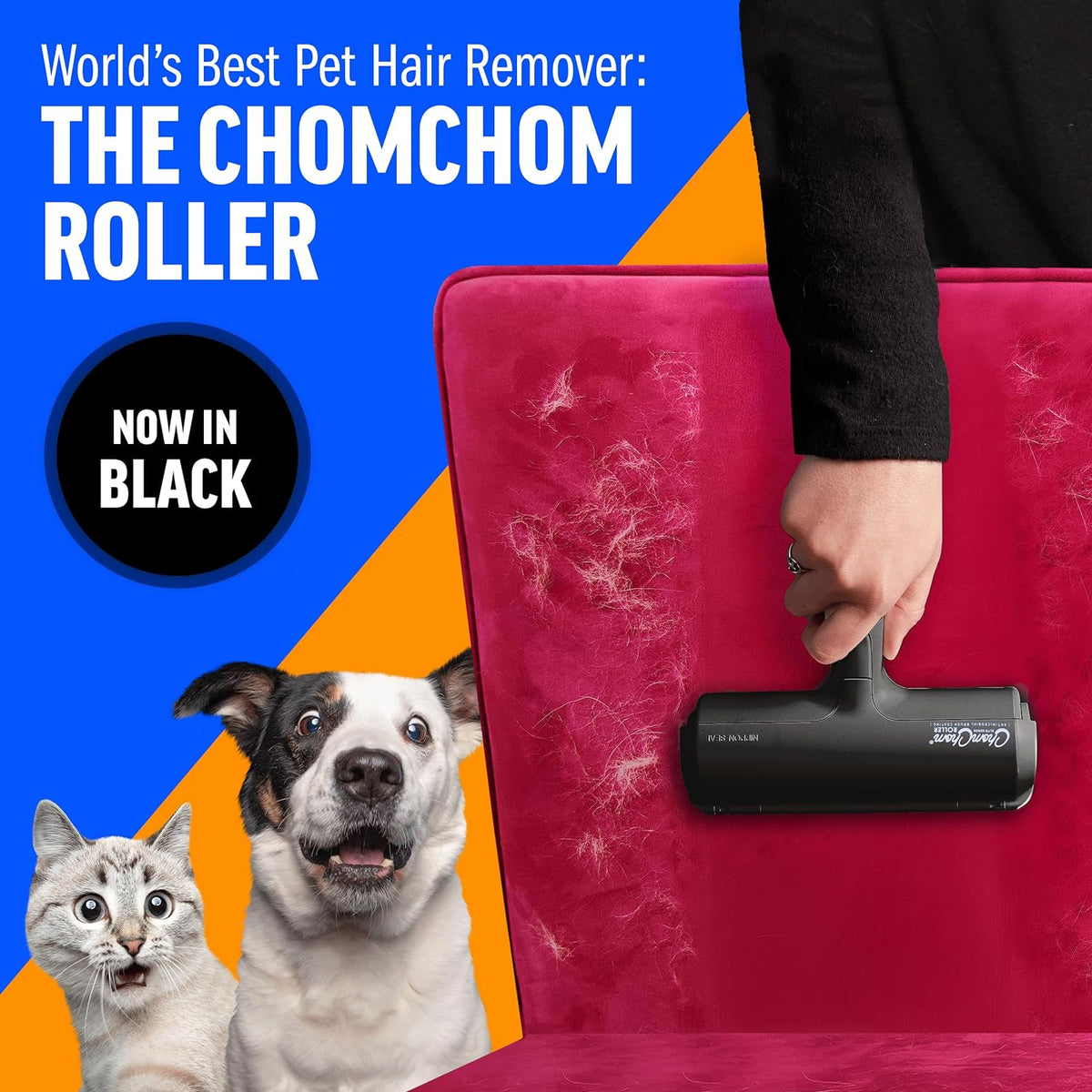 Pet Hair Remover Roller — Reusable, Fast, Furniture‑Safe - Pets Webb